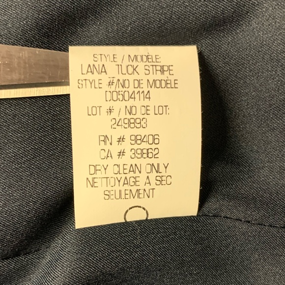 Theory Lana Tuck Stripe Open Blazer Navy 12 - Picture 14 of 14